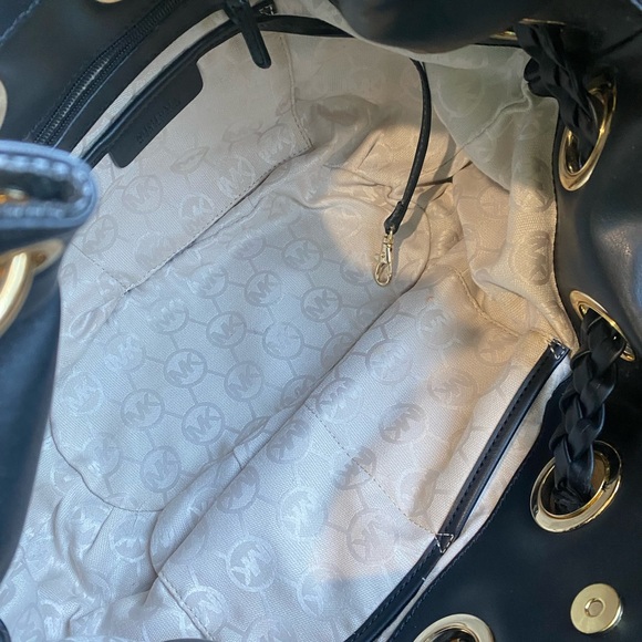 Michael Kors Astor Braided Grommet Large  Bucket Tote Bag - Picture 15 of 15